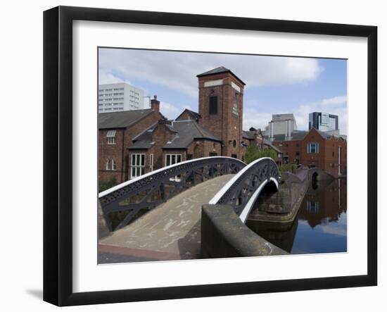 Canal Near the Sea Life Centre, Birmingham, England, United Kingdom, Europe-Ethel Davies-Framed Photographic Print