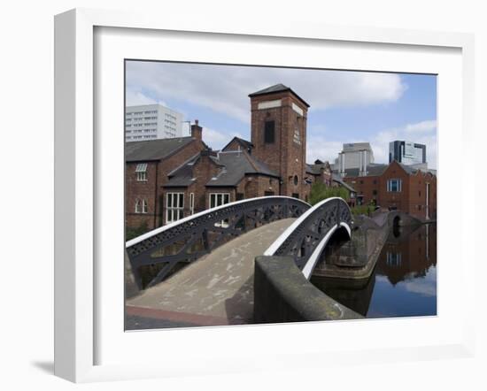 Canal Near the Sea Life Centre, Birmingham, England, United Kingdom, Europe-Ethel Davies-Framed Photographic Print