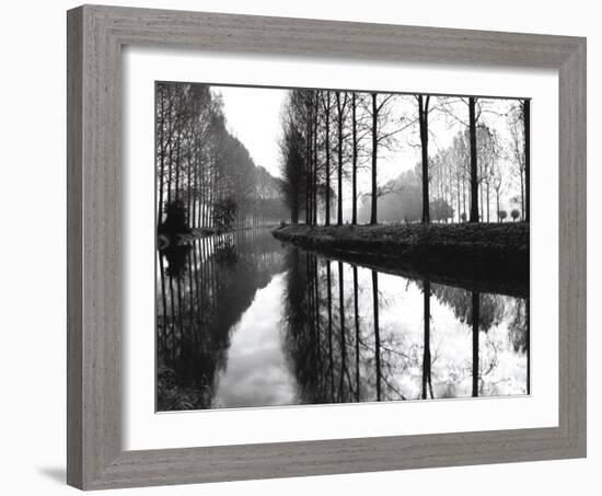 Canal, Normandy, France-Bill Philip-Framed Art Print