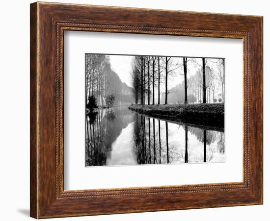 Canal, Normandy, France-Bill Philip-Framed Art Print