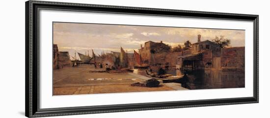 Canal of the Venetian Lagoon-Pietro Fragiacomo-Framed Giclee Print