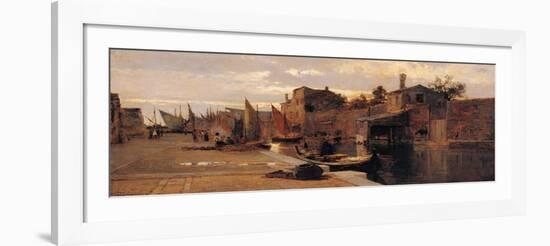 Canal of the Venetian Lagoon-Pietro Fragiacomo-Framed Giclee Print