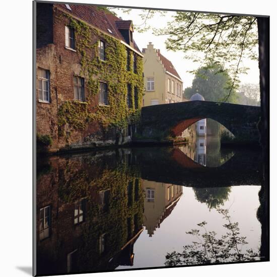 Canal Reflections, Bruges, Belgium-Roy Rainford-Mounted Photographic Print