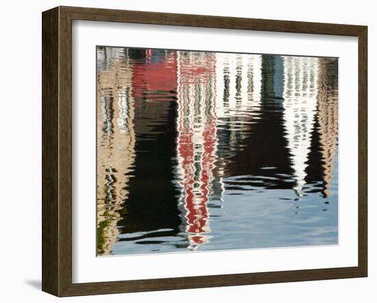 Canal Reflections, Bruges, Belgium-Nadia Isakova-Framed Photographic Print