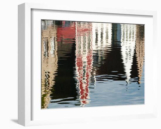 Canal Reflections, Bruges, Belgium-Nadia Isakova-Framed Photographic Print