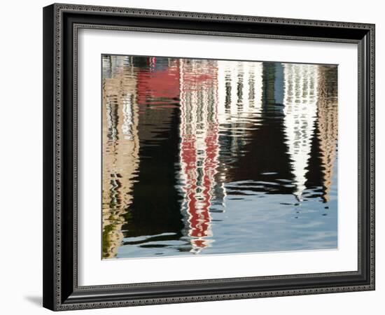 Canal Reflections, Bruges, Belgium-Nadia Isakova-Framed Photographic Print