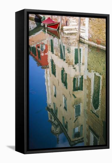 Canal reflections, Venice, Veneto, Italy-Russ Bishop-Framed Premier Image Canvas