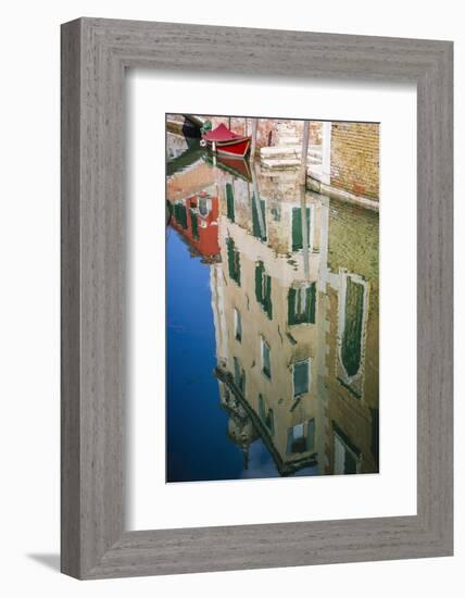 Canal reflections, Venice, Veneto, Italy-Russ Bishop-Framed Photographic Print