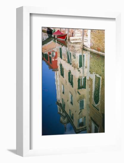 Canal reflections, Venice, Veneto, Italy-Russ Bishop-Framed Photographic Print