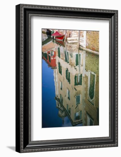 Canal reflections, Venice, Veneto, Italy-Russ Bishop-Framed Photographic Print