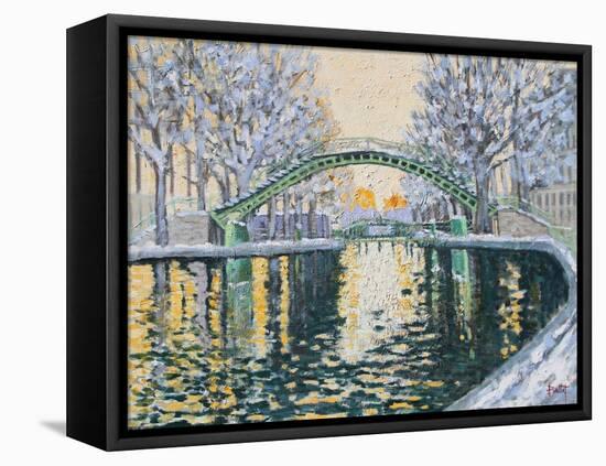 Canal Saint Martin en Hiver, 2003-Michel Bultet-Framed Premier Image Canvas