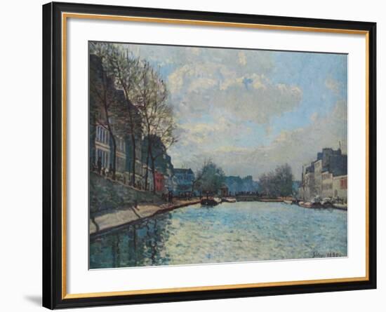 Canal Saint-Martin-Alfred Sisley-Framed Collectable Print