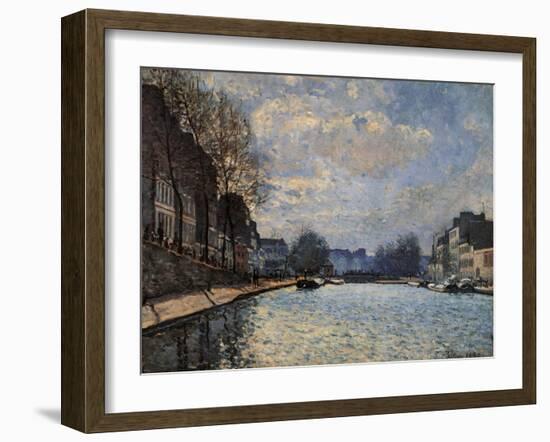 Canal Saint Martin-Alfred Sisley-Framed Art Print