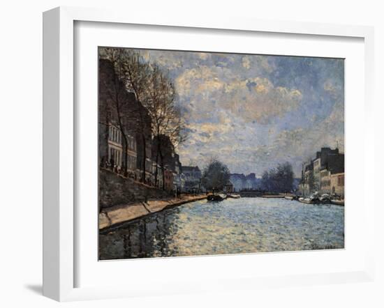 Canal Saint Martin-Alfred Sisley-Framed Art Print