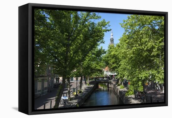 Canal Scene in Edam, Holland, Europe-James Emmerson-Framed Premier Image Canvas