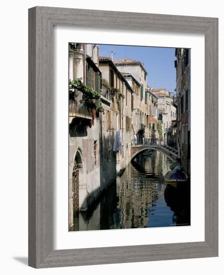 Canal Scene, Venice, Veneto, Italy-James Emmerson-Framed Photographic Print