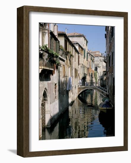 Canal Scene, Venice, Veneto, Italy-James Emmerson-Framed Photographic Print