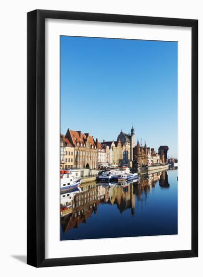 Canal Side Houses, Gdansk, Poland, Europe-Christian Kober-Framed Photographic Print