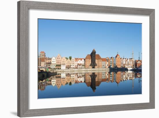 Canal Side Houses, Gdansk, Poland, Europe-Christian Kober-Framed Photographic Print