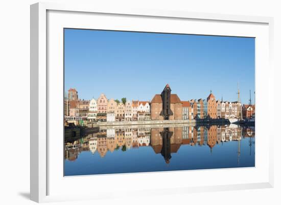 Canal Side Houses, Gdansk, Poland, Europe-Christian Kober-Framed Photographic Print