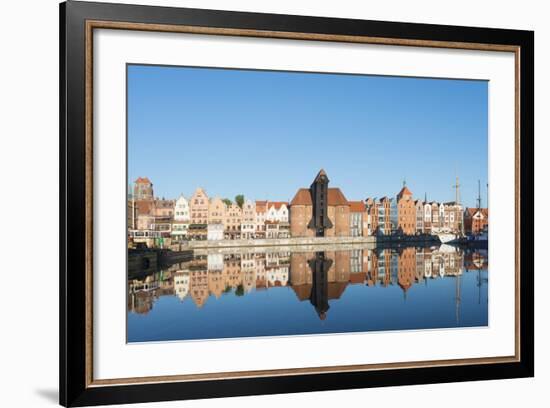 Canal Side Houses, Gdansk, Poland, Europe-Christian Kober-Framed Photographic Print