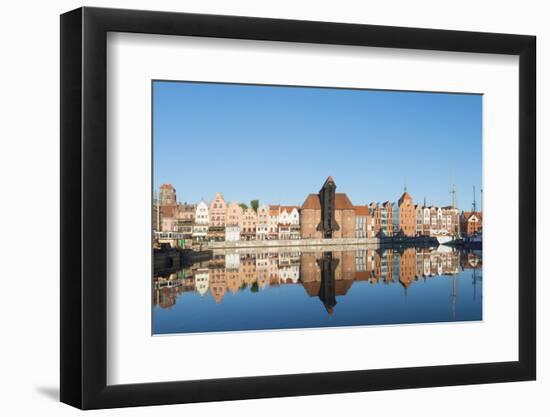 Canal Side Houses, Gdansk, Poland, Europe-Christian Kober-Framed Photographic Print