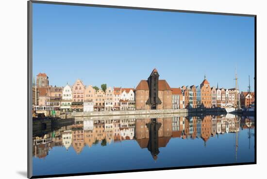 Canal Side Houses, Gdansk, Poland, Europe-Christian Kober-Mounted Photographic Print