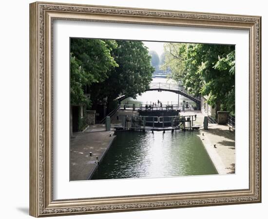 Canal St. Martin, Paris, France-Mark Mawson-Framed Photographic Print