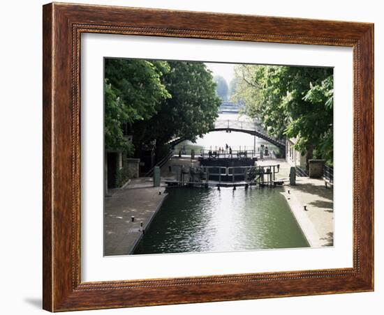 Canal St. Martin, Paris, France-Mark Mawson-Framed Photographic Print