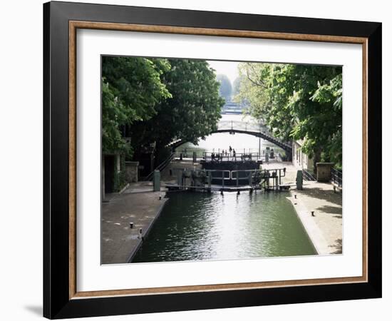 Canal St. Martin, Paris, France-Mark Mawson-Framed Photographic Print