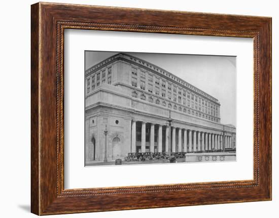 Canal Street facade, Chicago Union Station, Illinois, 1926-null-Framed Photographic Print