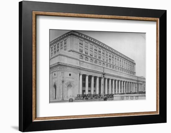 Canal Street facade, Chicago Union Station, Illinois, 1926-null-Framed Photographic Print