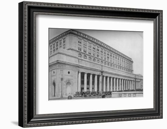 Canal Street facade, Chicago Union Station, Illinois, 1926-null-Framed Photographic Print