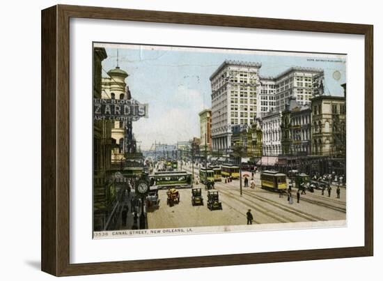 Canal Street, New Orleans, USA, C1912-null-Framed Giclee Print