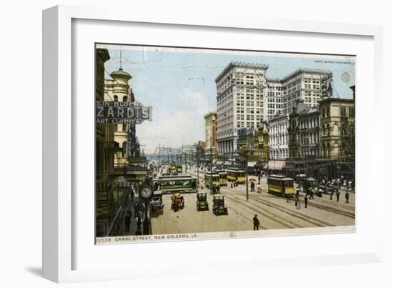 Canal Street, New Orleans, USA, C1912-null-Framed Giclee Print