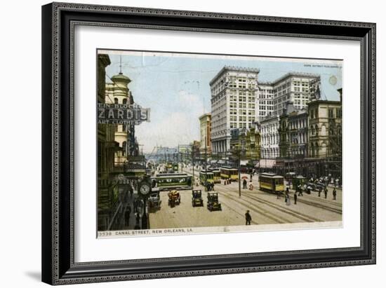 Canal Street, New Orleans, USA, C1912-null-Framed Giclee Print