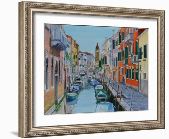 Canal, Venice, 2016-Anthony Butera-Framed Giclee Print