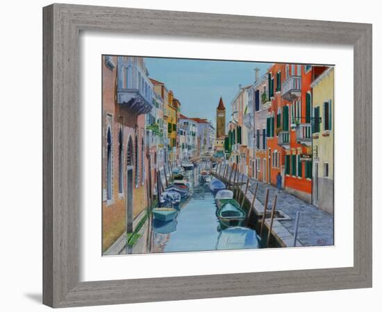 Canal, Venice, 2016-Anthony Butera-Framed Giclee Print