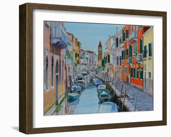 Canal, Venice, 2016-Anthony Butera-Framed Giclee Print