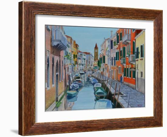 Canal, Venice, 2016-Anthony Butera-Framed Giclee Print