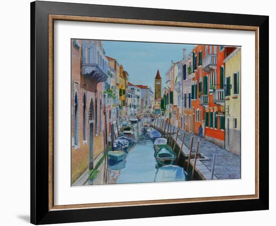 Canal, Venice, 2016-Anthony Butera-Framed Giclee Print