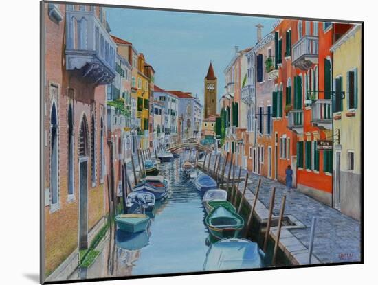 Canal, Venice, 2016-Anthony Butera-Mounted Giclee Print