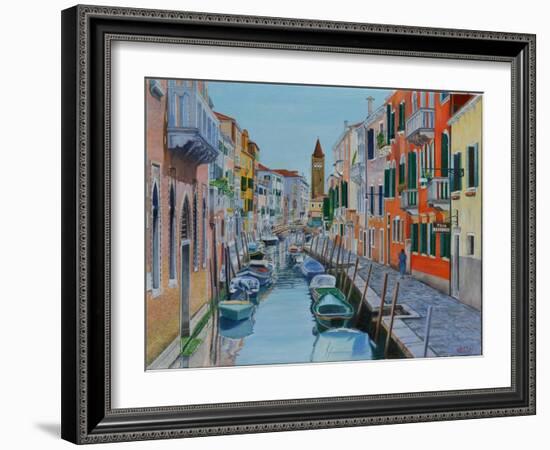 Canal, Venice, 2016-Anthony Butera-Framed Giclee Print