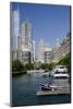 Canal View of the Chicago's Magnificent Mile City Skyline, Chicago, Illinois-Cindy Miller Hopkins-Mounted Photographic Print