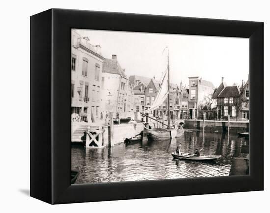 Canal Yard, Dordrecht, Netherlands, 1898-James Batkin-Framed Premier Image Canvas