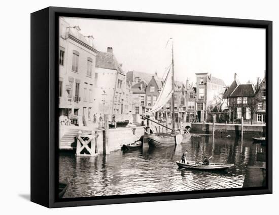 Canal Yard, Dordrecht, Netherlands, 1898-James Batkin-Framed Premier Image Canvas