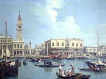 English Landscape Capriccio with a Palace, 1754-Canaletto-Giclee Print