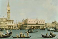 Mole und Riva degli Schiavoni as seen from Bacino di S.Marco-Canaletto (Giovanni Antonio Canal)-Giclee Print