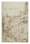 English Landscape Capriccio with a Column, c.1754-Canaletto-Giclee Print