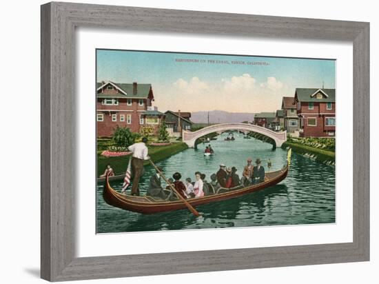 Canals in Venice, Los Angeles-null-Framed Premium Giclee Print